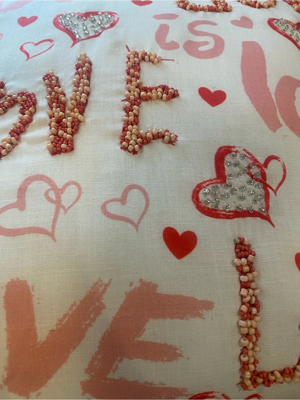 Love Script Pink Decorative Pillow - Home Holiday